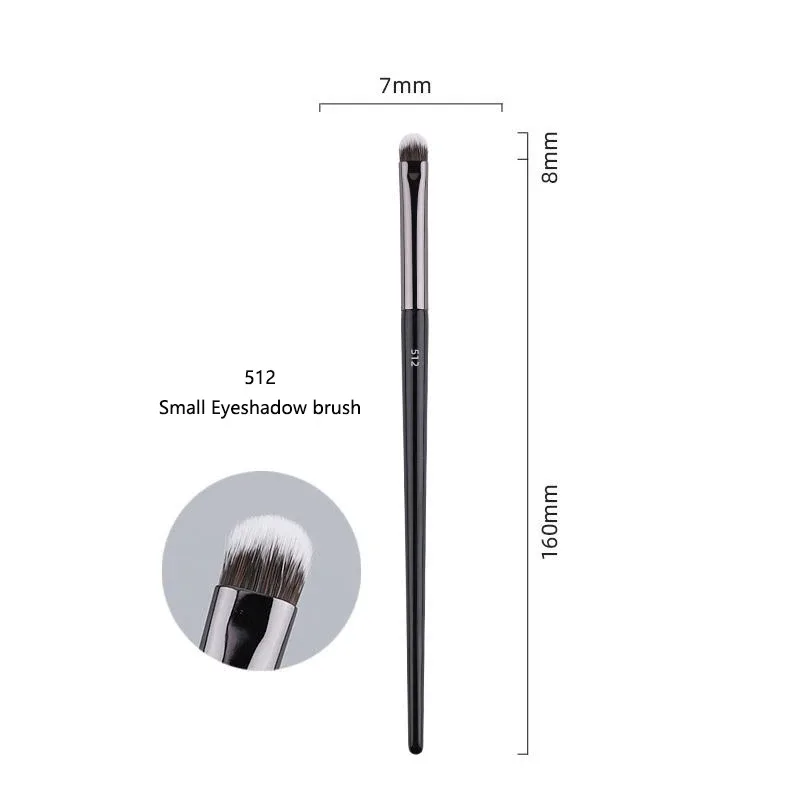 1pc pro pincéis de maquiagem fundação pó fã compõem escova contorno 3d pontilhado sombra corretivo ângulo sobrancelha sombra ferramentas