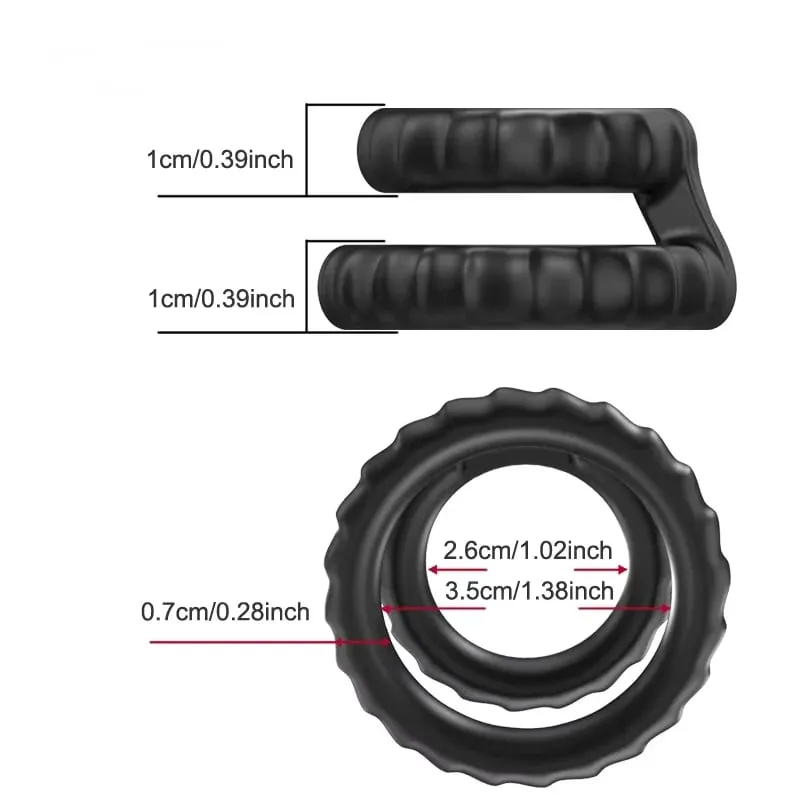 Semen Lock Ring Penis Enlargement Cock Ring Black Liquid Silicone Lock Ring Mens Delayed Ejaculation Sex Toy For Men Adult Toy