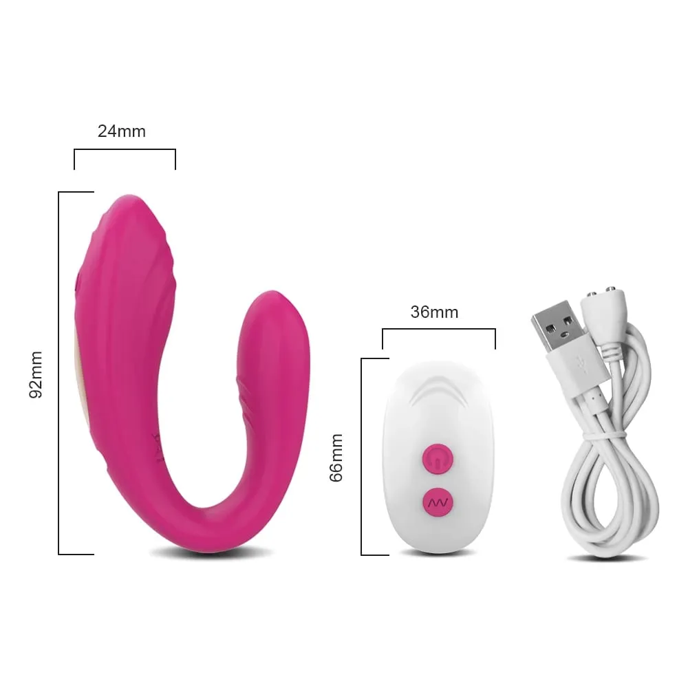 Vibrador tipo u com controle remoto, para mulheres, estimulação do clitóris, ponto g, massagem vaginal, masturbação feminina, brinquedos sexuais para casal