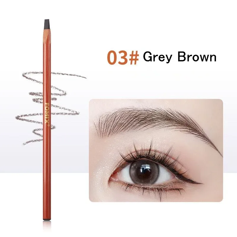 Caneta de sobrancelha microblading dura, à prova d'água, definidor de lápis de sobrancelha, aplicador natural de longa duração, fácil de usar