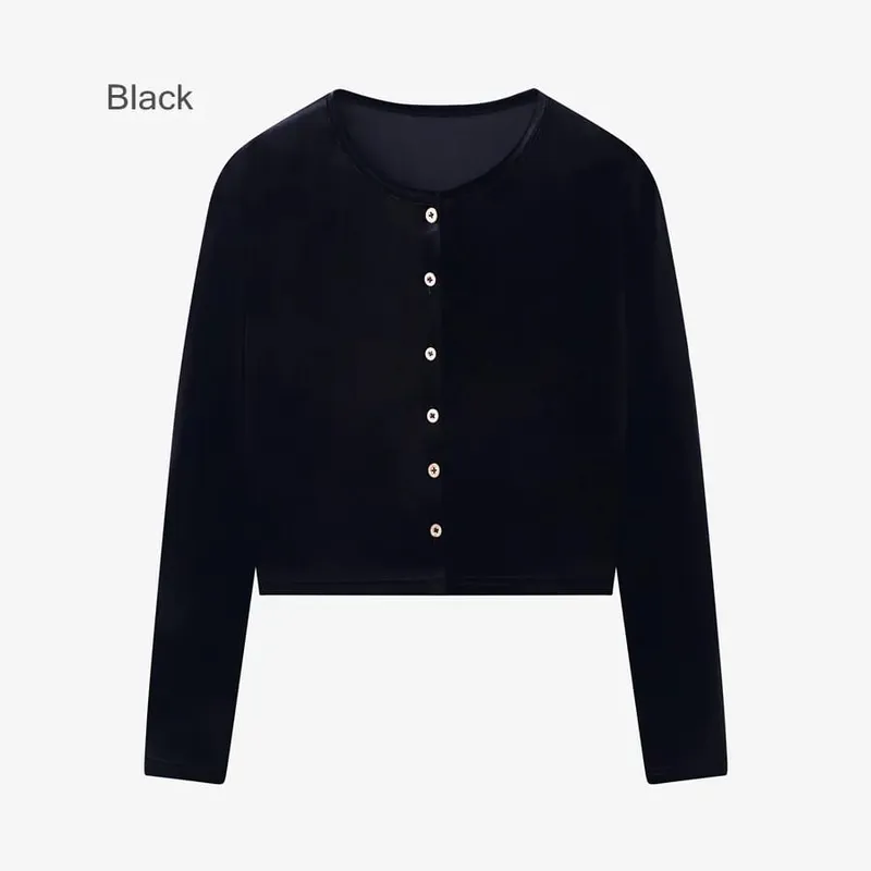 AS 2024 roupas femininas de veludo outono-inverno vestido com alça ajustável + tops básicos + cardigã + vestido sem mangas (envio em 1 dia)