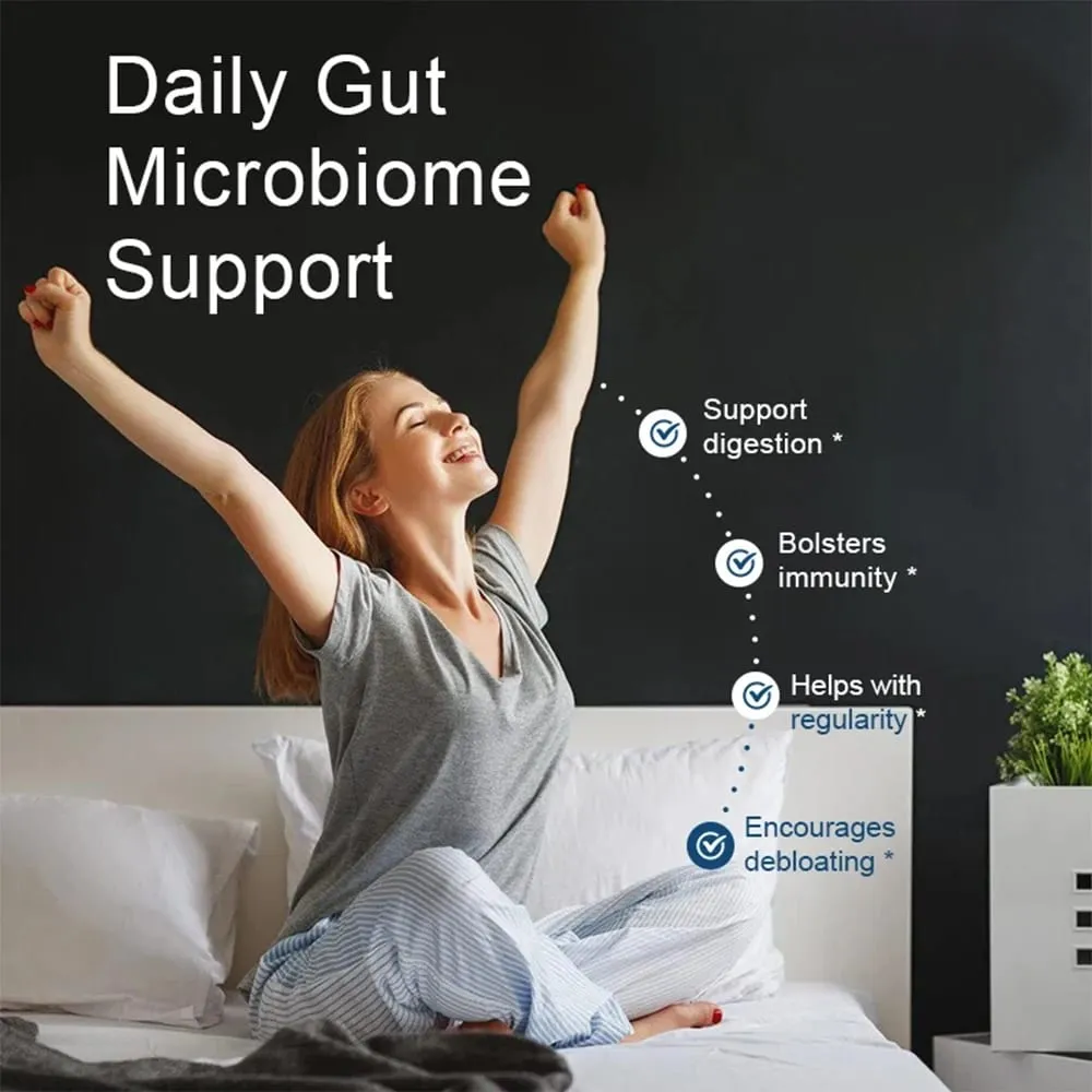 Probióticos + Prebióticos - Melhoram a digestão e a imunidade Alivia a constipação Suplemento de saúde intestinal para desintoxicação do cólon