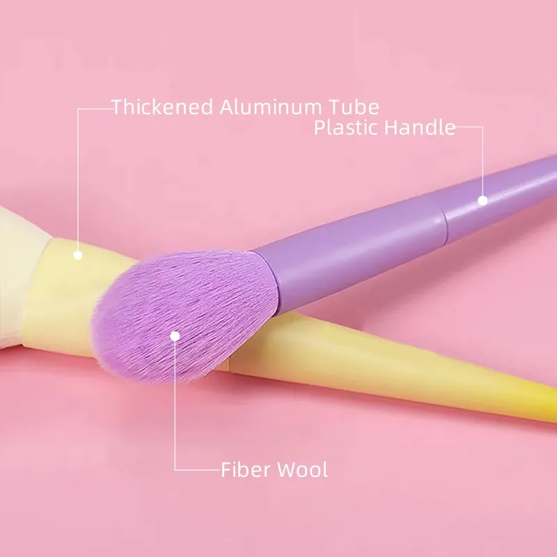 Conjunto de pincéis de maquiagem com 17 peças: pincel para sombra, base, destaque, blush, corretivo, pó, ferramentas cosméticas de alta qualidade