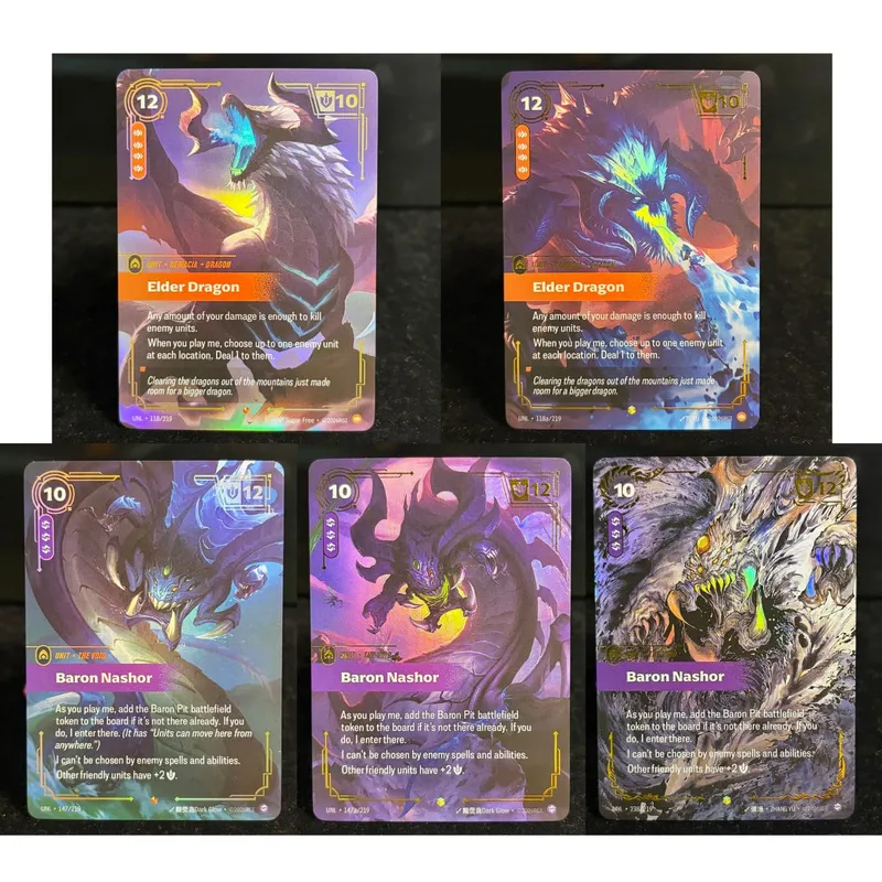 Runes Riftbound OGN Origin Genesis UNL Unleashed KaiSa Elder Dragon Collectible Alt Art Showcase Exclusive Holo Foil Proxy Card