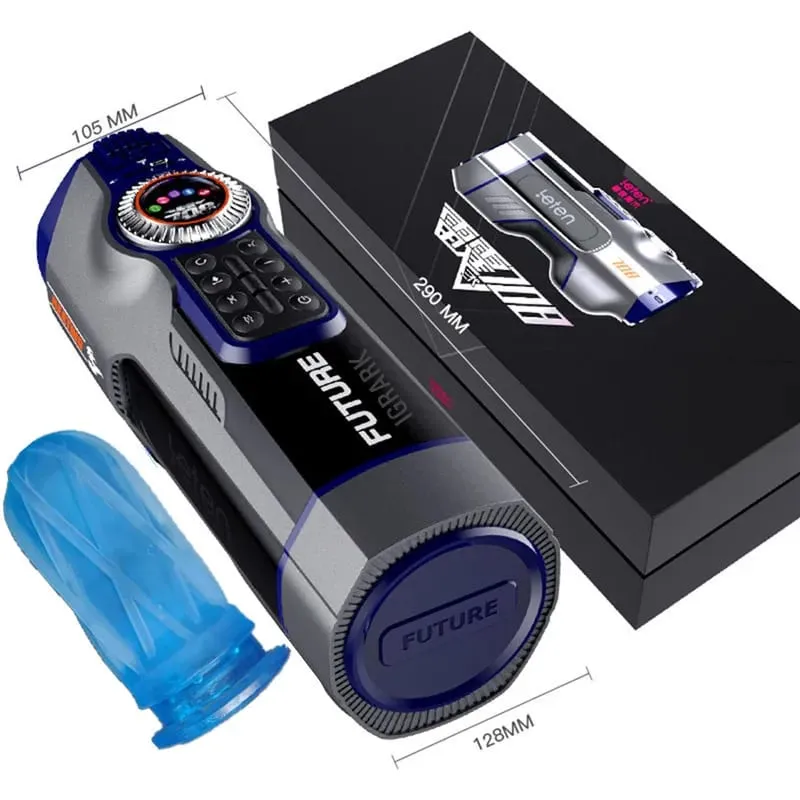 Leten 708-III 靜音震動器加熱呻吟 USB 充電自動伸縮男性自慰陰道陰部性玩具男用