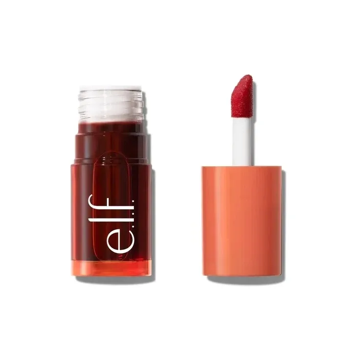 Popular marca elf portátil sabor de frutas brilho labial fino hidratante reparação nutritiva melhorar linhas labiais colorido bálsamo labial cosméticos