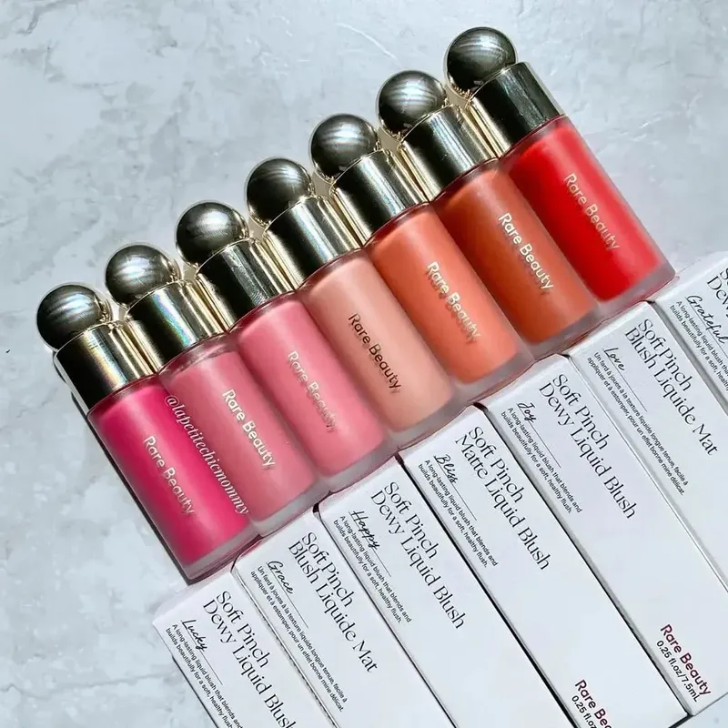 Rare Beauty Creme Derretido Blush Maquiagem Fosco Textura Perolada Glitter Blush Marcador Brilhante Nutrir Hidratar Brilho Labial