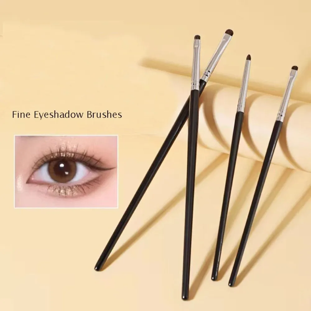 Pincéis macios e finos para sombra, manchas, delineador, pálpebras, iluminador, mentiroso, bicho da seda, ferramentas para maquiagem dos olhos