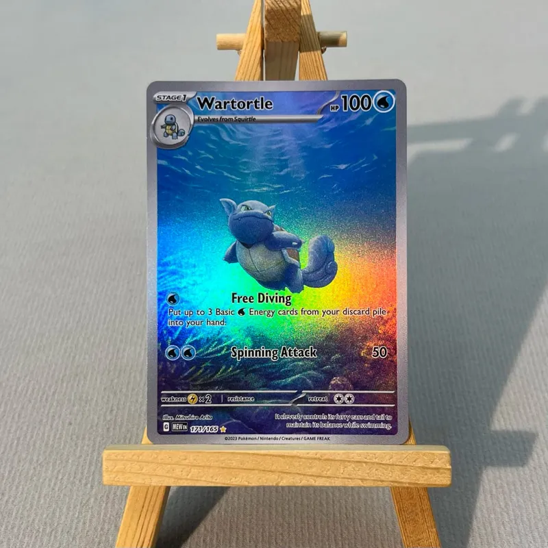 MEW PTCG13-003 Tcg proxy PKM Cards Charizard ex Bulbasaur Charmeleon Rare Collection Battle Toys Gifts for Hobbies home play