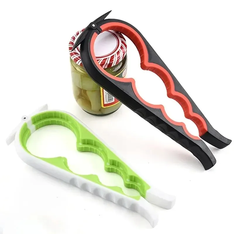 Abridor de latas multifuncional, quatro em um, abridor de garrafas de bebidas, twister, quatro posições, abridor de latas, tampa antiderrapante, twister — image 3