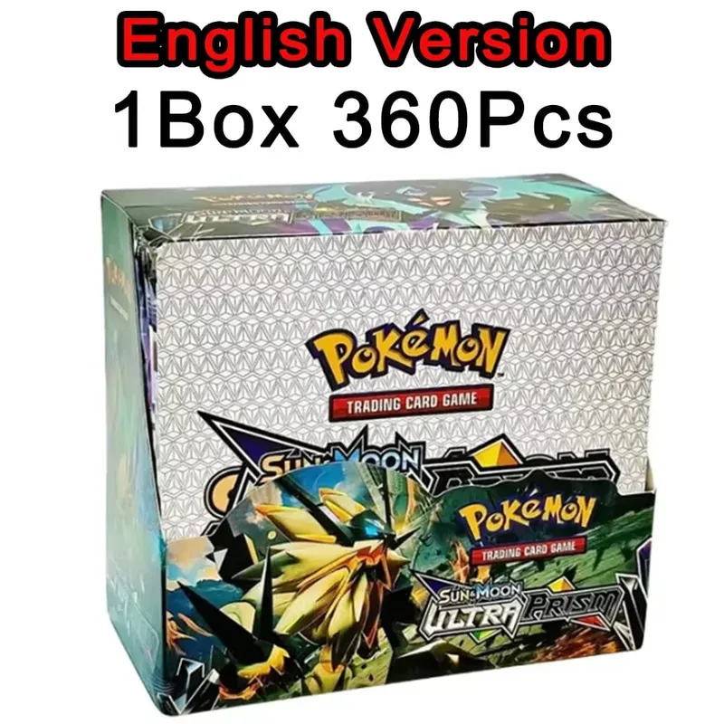 ** 360 unidades EnglishPokémonCards SunMoon Destinado PSrismatic Evolutions Scarlet Violet 151 PALDEAN Booster Battle Transaction Card