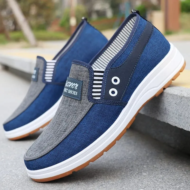 Tênis de corrida masculino de malha sólida e moderno – leve, respirável e antiderrapante – calçado esportivo perfeito para aventuras ao ar livre