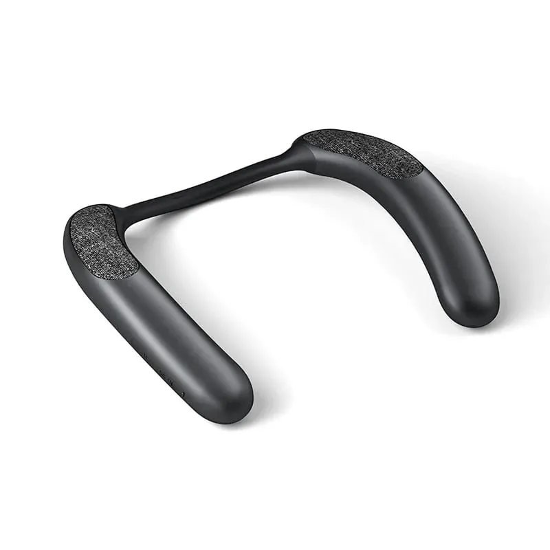 Rockmia EBS-910 novo alto-falante sem fio wearable neckband bluetooth 5.3 código aac verdadeira caixa de música estéreo sem fio slot para cartão tf tipo c