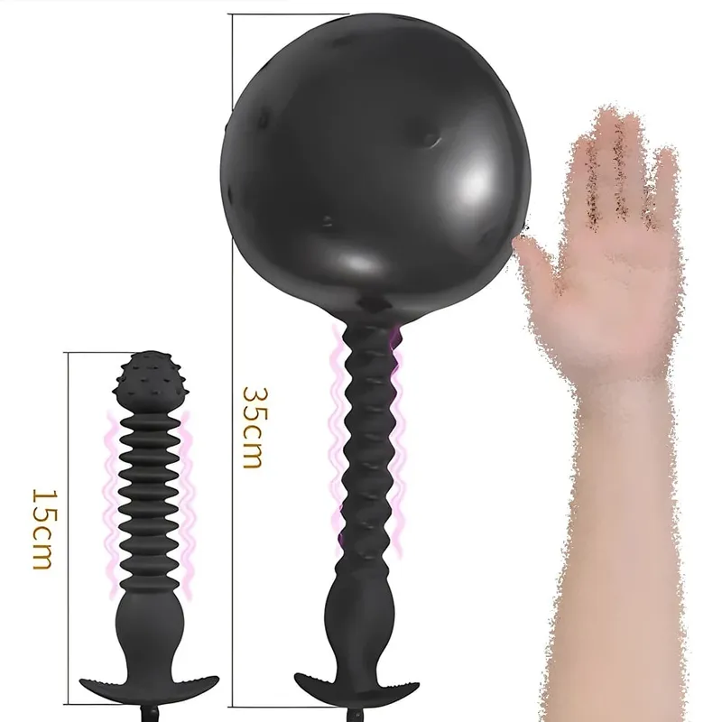 Expansor anal expandir inflável anal plug oversized enema treinamento butt plug dilatador bunda brinquedo sexual de próstata para homens