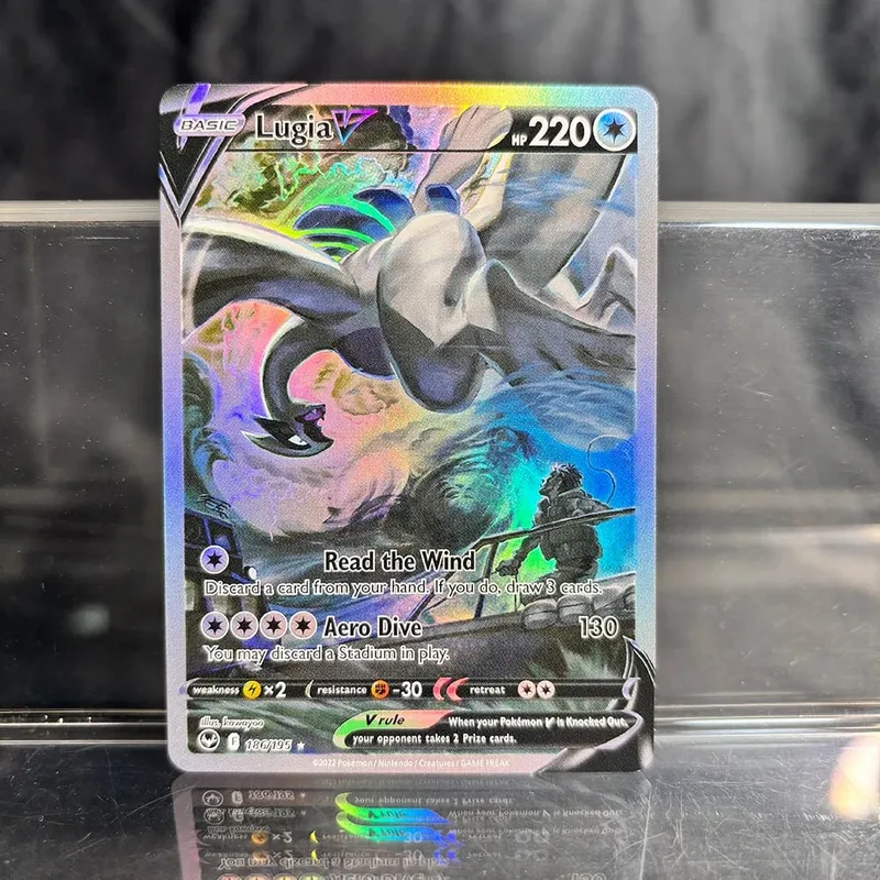 Coleção de negociação de jogos holográficos cartões proxy ptcg charizard pikachu mew ex singl pkm cartões de folha gengar vmax skyridge (sk)