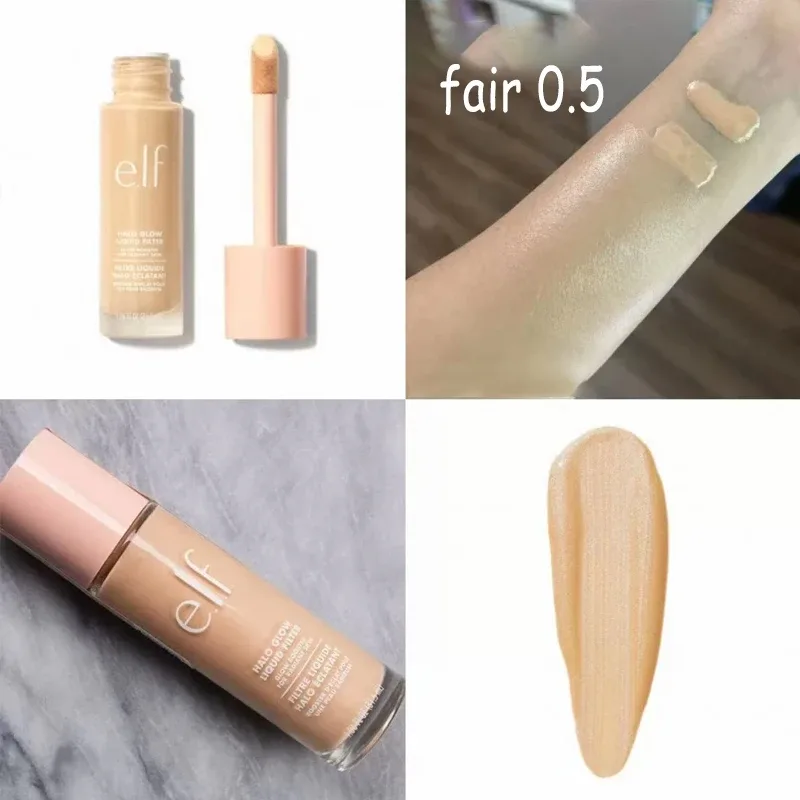 Elf Halo Glow Series Liquid Blush Líquido Highlighter Contorno para Tridimensional Shadow Contour Modification Setting Spray