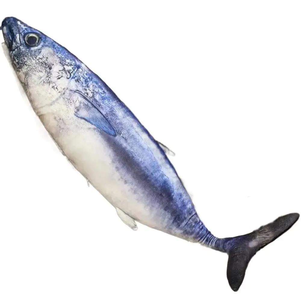 沙發靠墊PP棉模擬海魚填充趣味海魚填充鮪魚石斑魚睡覺枕頭臥室