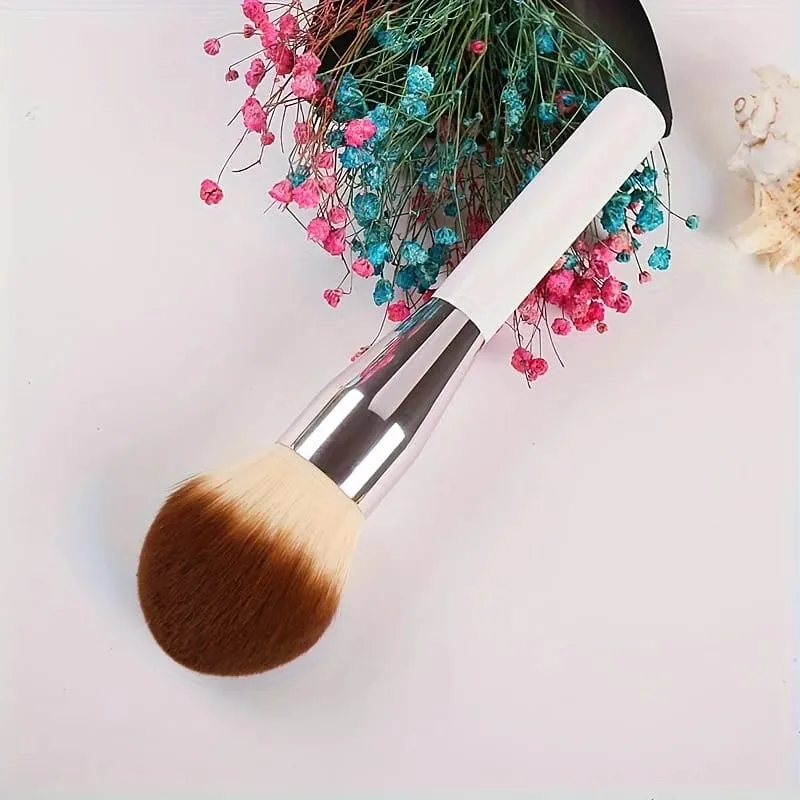 Pincéis de maquiagem em pó de tamanho grande, pó rápido, cabo branco, cabelo sintético, ferramentas de beleza, cosméticos — image 5
