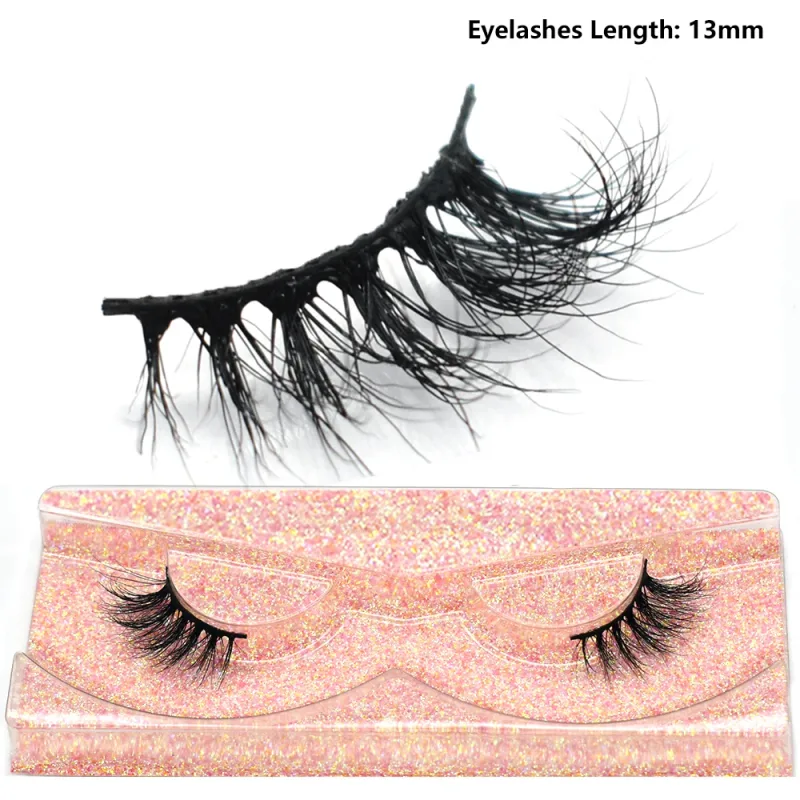 Half Eye Lashes Natural 3D Mink Short False Eyelashes Fluffy Wispy Cross Strip Fake Lashes Soft Half Eyelashes Extension Makeup — image 47