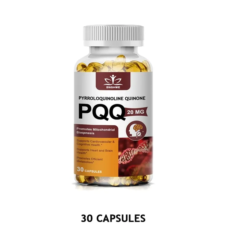 PQQ 20 毫克膠囊|用於血管心臟和關節功能|可能有助於減少睡眠和認知功能大腦補充劑