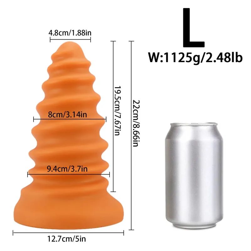 Enorme plugue anal treinamento anal dilatador grande vibrador bunda longo parafuso butt plug grande brinquedo sexual gay para mulheres homens massagem de próstata 18
