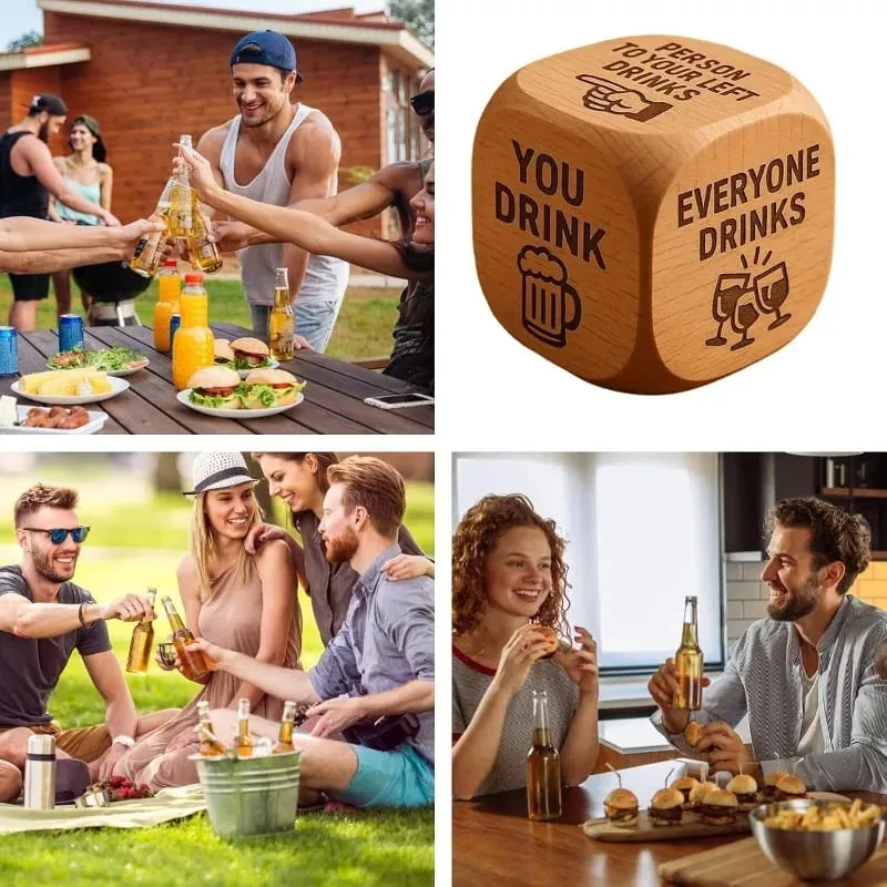 Jogos de beber para adultos, festa, dados interativos engraçados, cartas de jogo, atividades noturnas em grupo para amigos, casais, eventos sociais