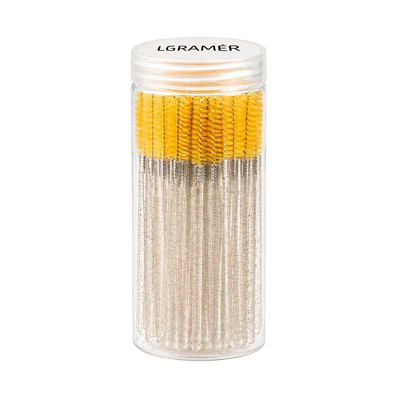50/100 件睫毛延長刷一次性睫毛化妝刷睫毛膏棒塗抹器多色化妝工具