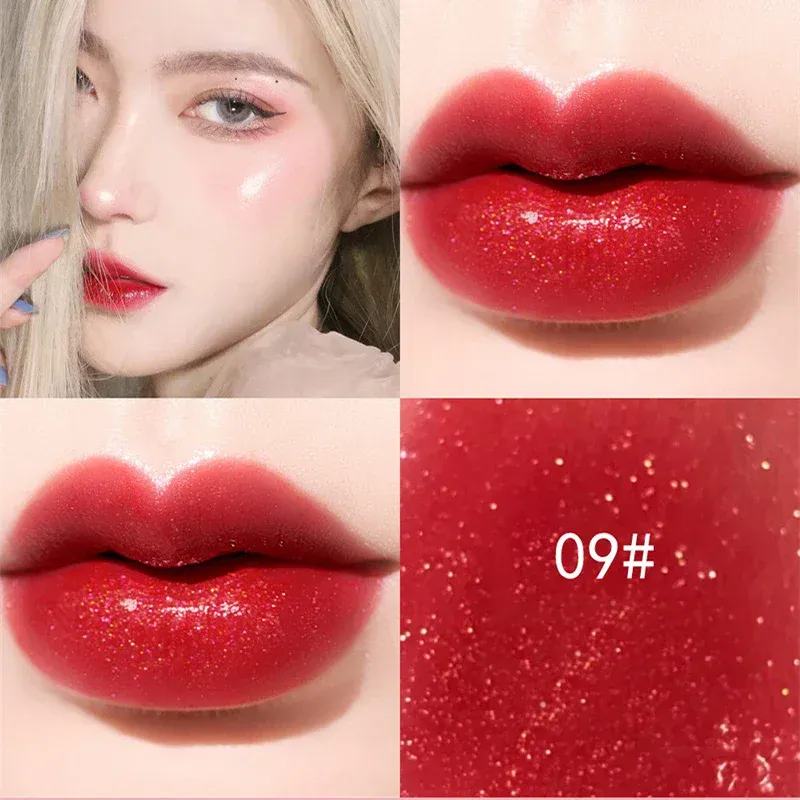 Mirror Water Light Lip Gloss Transparent Glass Lasting Moisturizing Waterproof Liquid Lipstick Pearlescent Fine Shine Lip Glaze