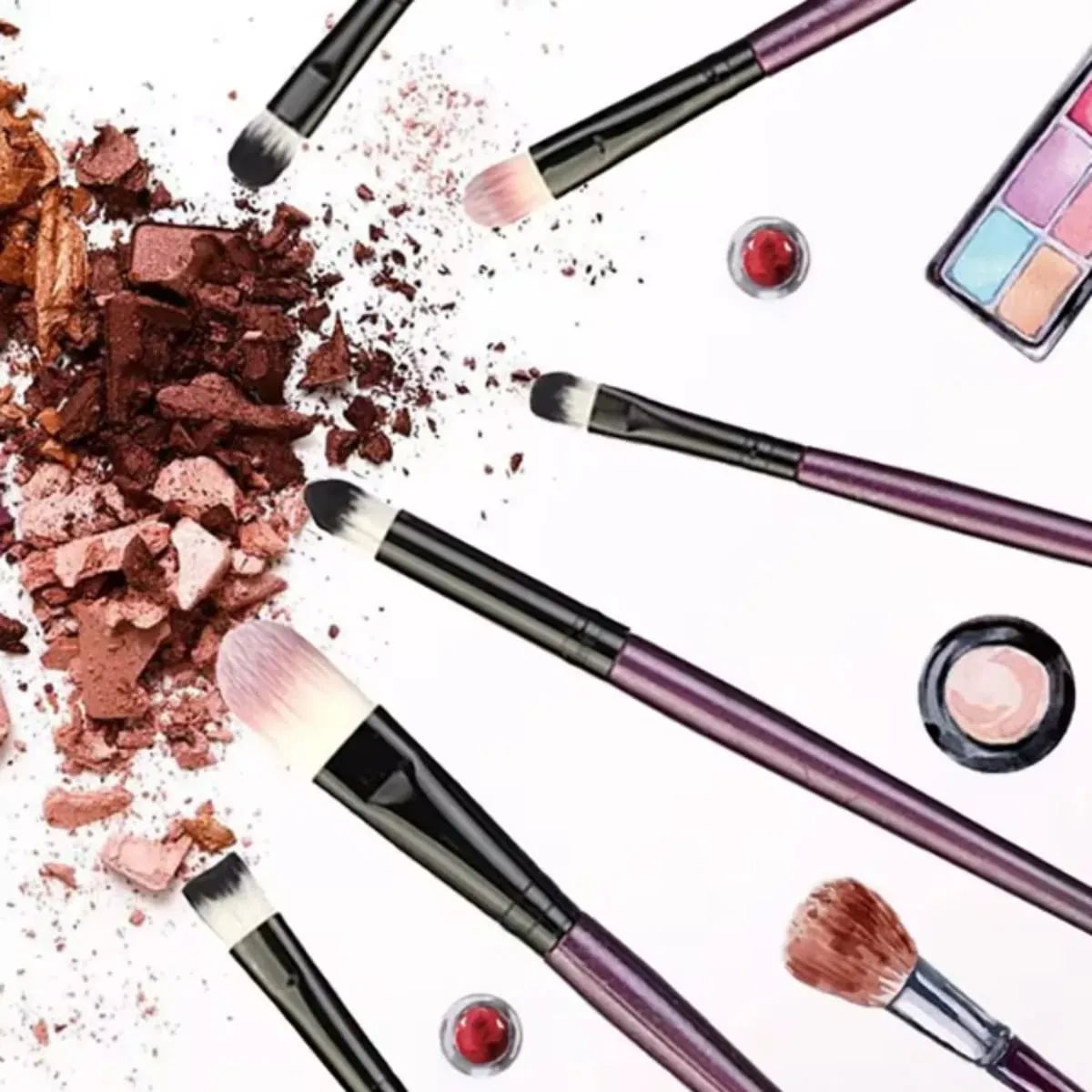 Conjunto de pincéis de maquiagem, 20 peças, delineador, mistura, pincéis de maquiagem para bochechas, olhos, base cosmética, conjunto de pincéis de maquiagem