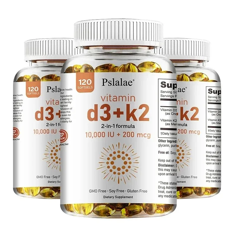 Vitamin D3 with K2 - Immune Support Healthy Muscle Function and Bone Health for Heart Joint Health