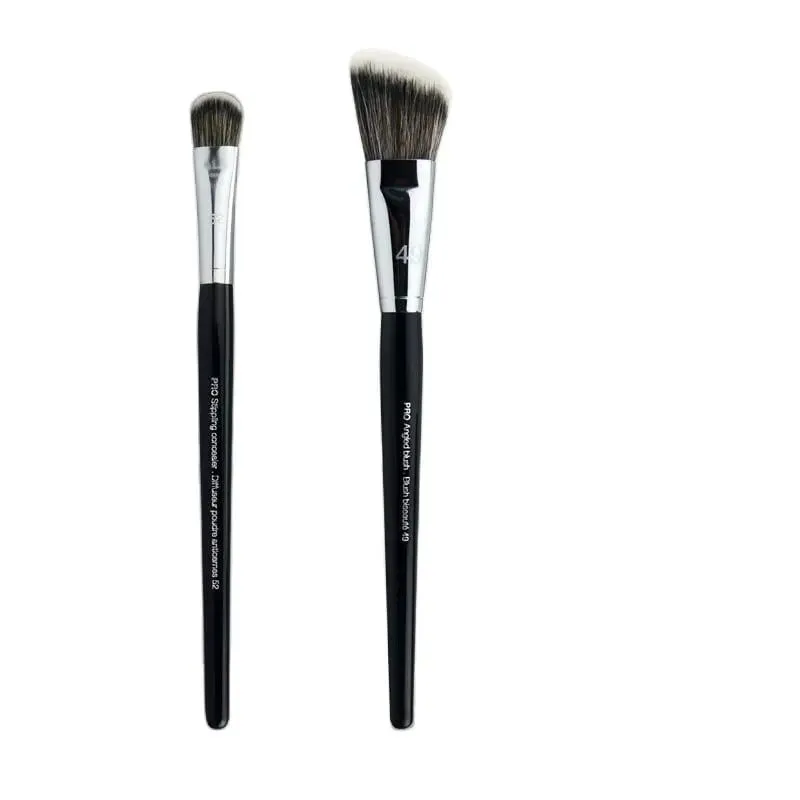 2pcs/Set Women's Foundation Brush Set 47 Broom Head Liquid Makeup Base Brushes for Face Shadow Repairing Beauty Tools