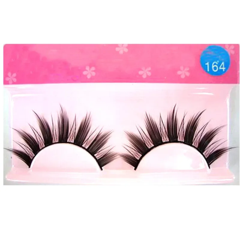 White Eyelashes Cosplay Makeup Natural Long Cross Strip False Eye Lashes