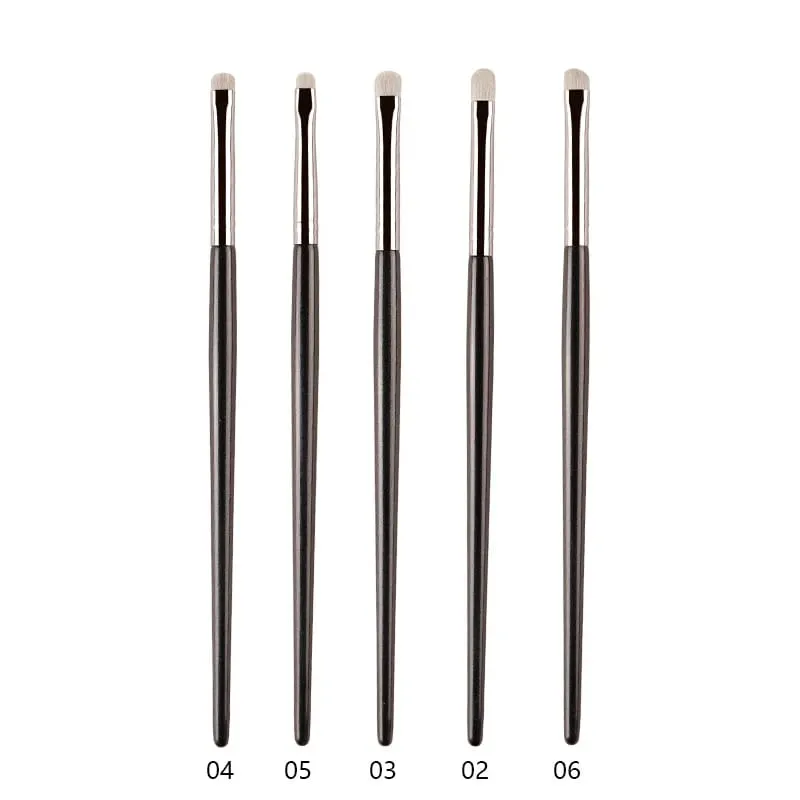 1pc White Pony Hair Eyeshadow Makeup brushes Small Smudge Precision Crease Detail Bevel Eye Shadow Make up brush Liner Lip