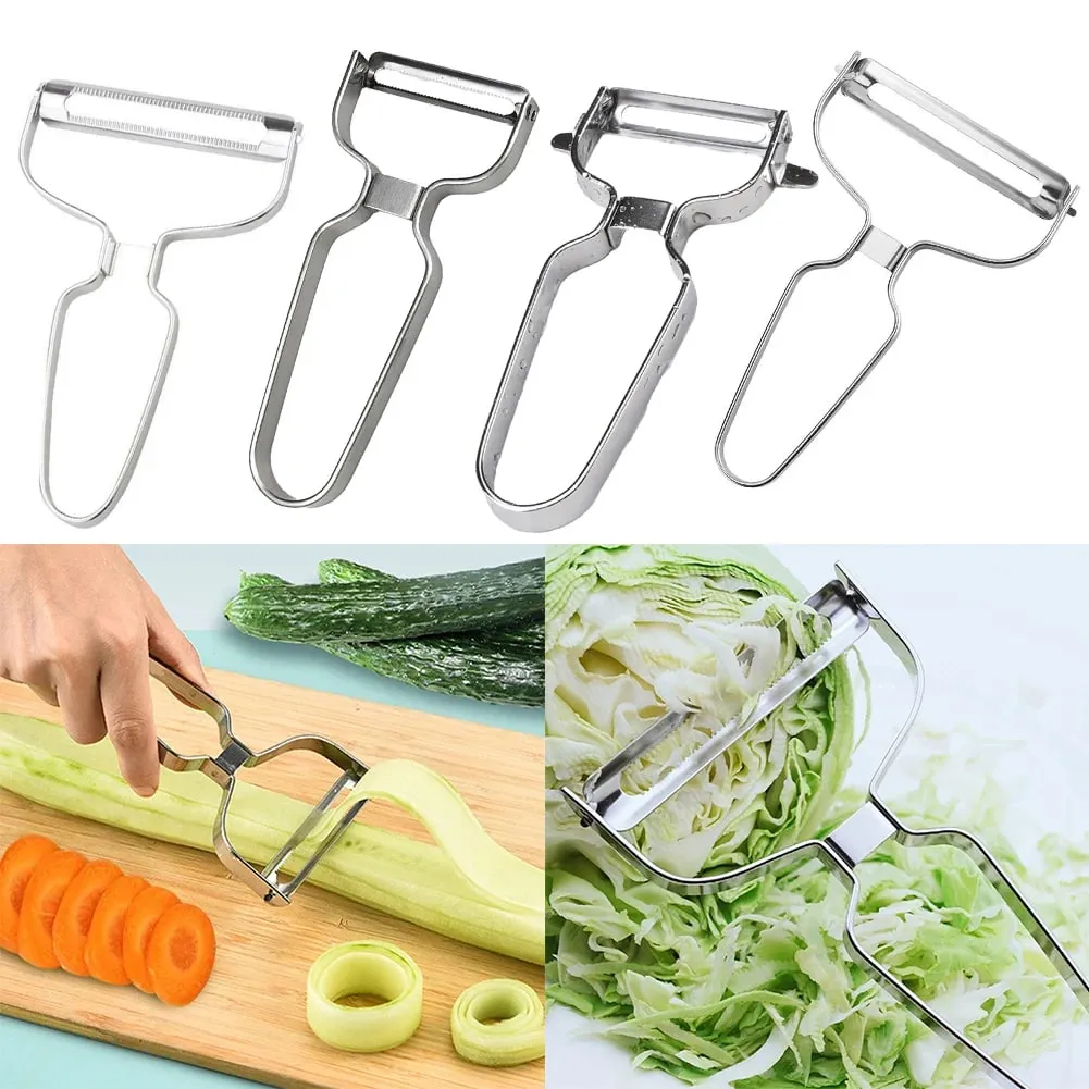 1pc Stainless Steel Vegetable Fruit Peeler Cabbage Grating Salad Slicer Kitchen Tools Gadgets Fruit Vegetable Tools Peeler