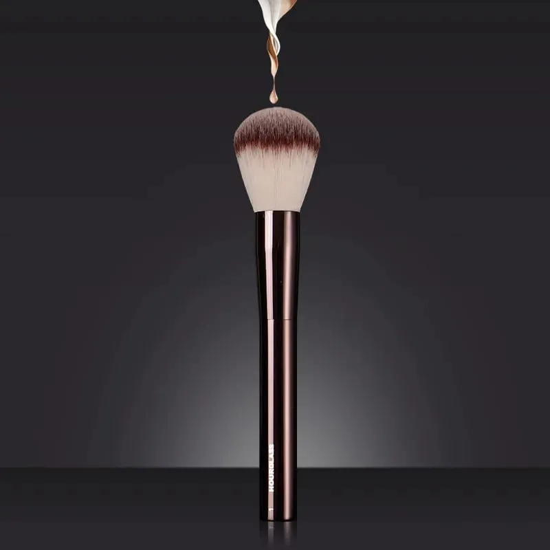 1 件 HG Pro Foundation retra 化妝刷粉末輪廓腮紅化妝刷金屬手柄高光古銅色高端無盒