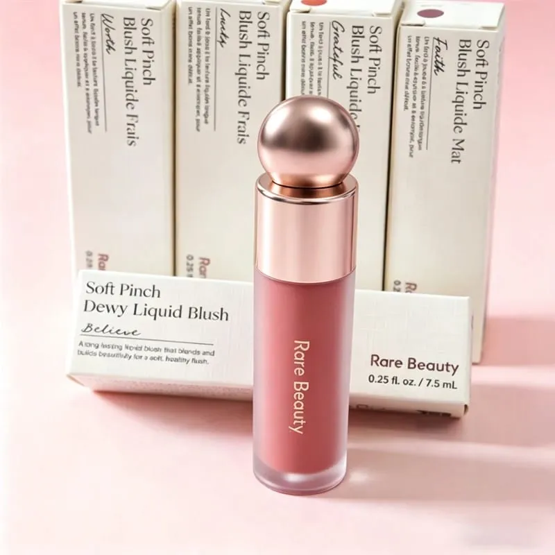Rare Beauty Soft Pinch Liquid Blusher Silky Waterproof Moisturizing Woman Makeup Happy Hope Bliss Wonder Believe Blush Liquide