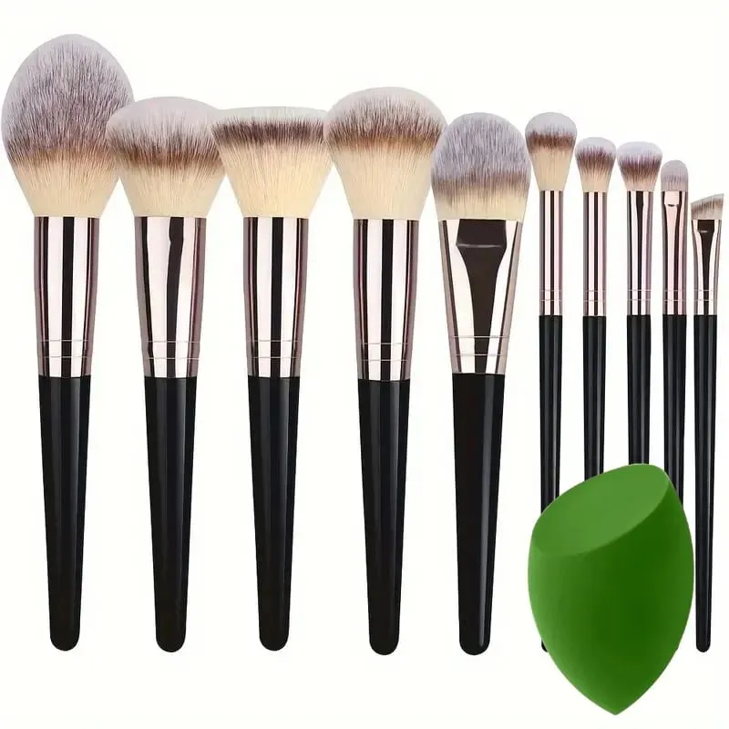 Profissional 3-20 pçs pincéis de maquiagem conjunto macio macio fundação sombra corretivo mistura kabuki ferramenta de beleza feminina