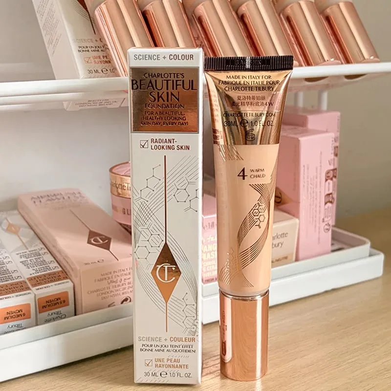 Charlotte Latest Tilbury Moisturized Plump Lip Gloss Highlights Concealer Liquid Foundation Two Color Heartbeat Blush Makeup