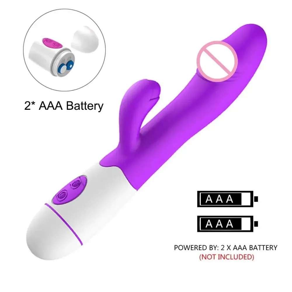 Vibrador coelho para mulheres, 30 velocidades, recarregável, ponto g, estimulador de clitóris, vagina, masturbador feminino, brinquedos sexuais para aldult