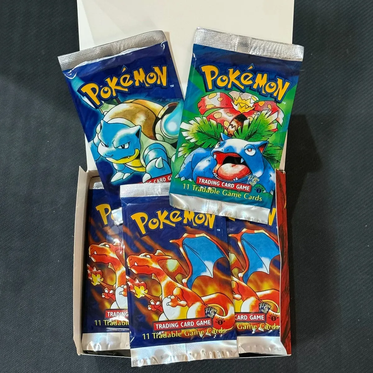 Pkm novo conjunto de base booster pack 11 cartões/pacote charizard/venusaur/blastoise ptcg cartões proxy tcg cartão presentes