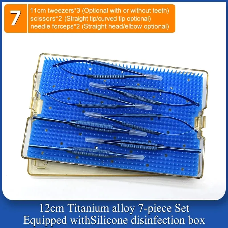 4 Pieces/set Of Ophthalmic Microsurgery Instruments 12/16/18cm Scissors+Needle Holder+tweezers Stainless Steel Surgical Tools