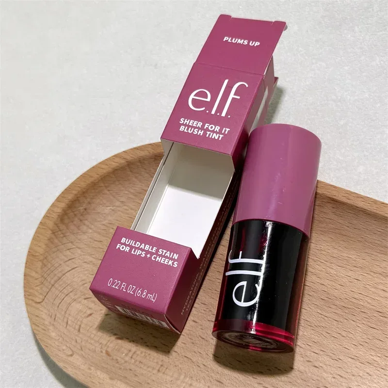 Promoção Especial Novo elf bubblegum-cereja manga-melancia hidratante duradouro brilho labial bálsamo labial e 8 cores creme blush cosméticos de marca
