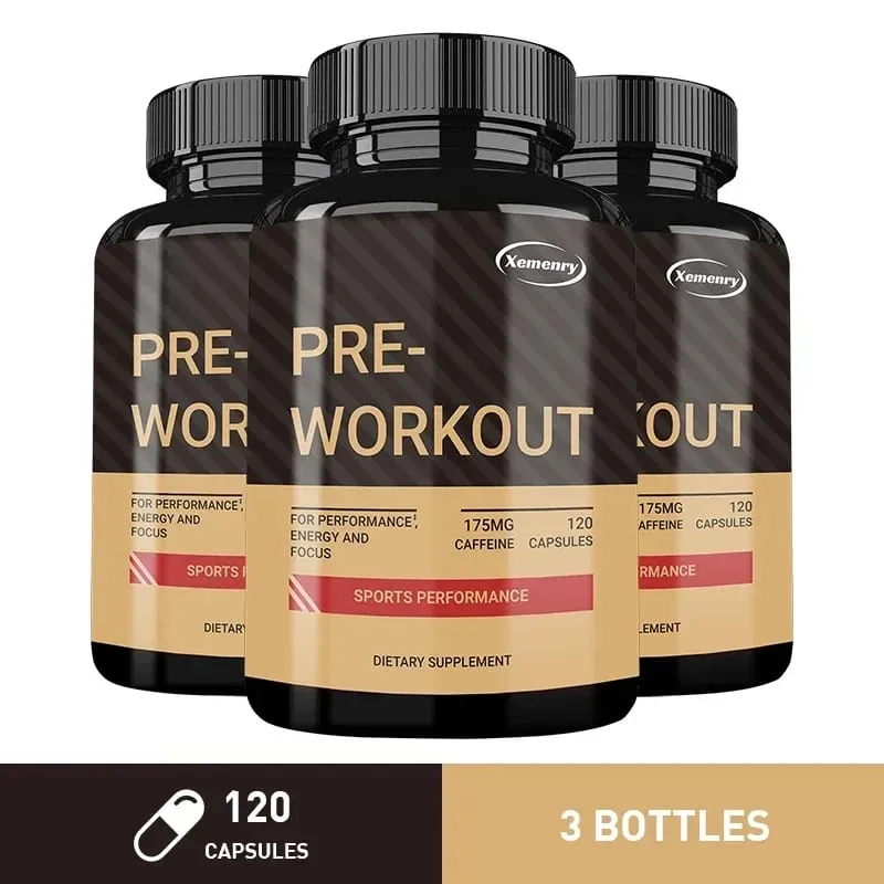 Pre-Workout Supplement - Promote Muscle Growth Increase Strength and Improve Exercise Recovery
