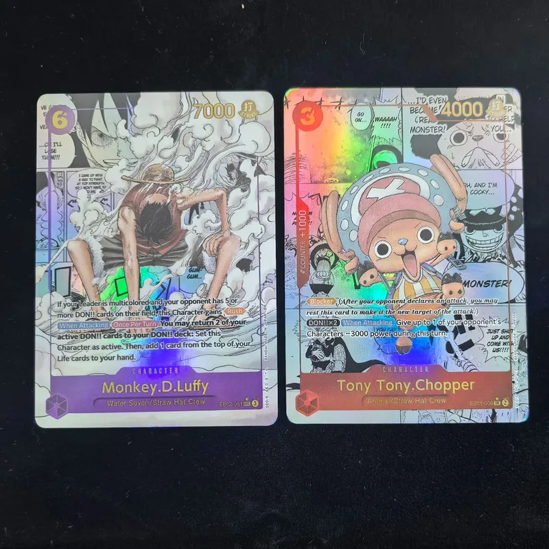 22 Pçs/set OP01-OP11 OPCG ONE PIECE Collection Card Roronoa Zoro Monkey D. Luffy Sabo Nami GOLD.ROGER DIY Versão em Inglês Presente