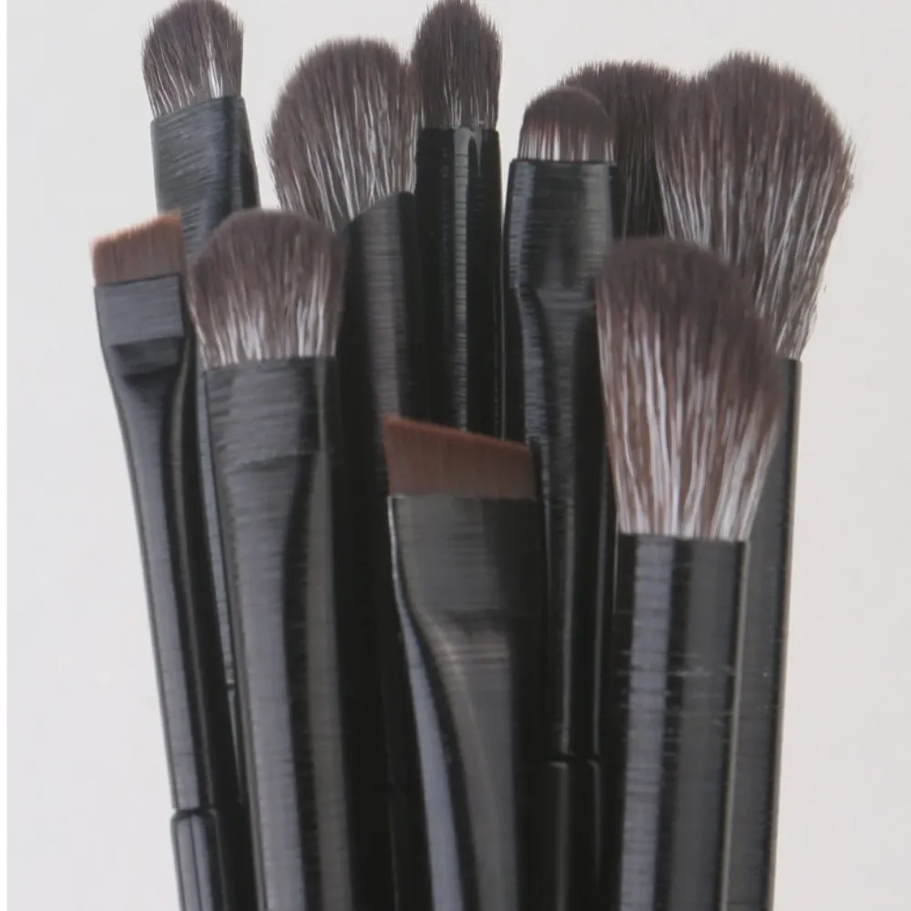 5/6pcs convenientes pincéis de sombra multiuso macios com alça de plástico pincéis de maquiagem de manchas compõem ferramentas