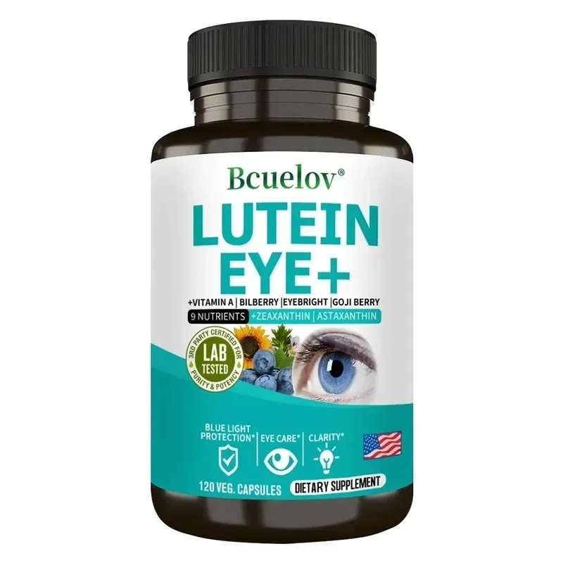 Suplemento de luteína contendo vitamina A, zeaxantina, astaxantina e extrato de mirtilo para apoiar a saúde da visão e dos olhos — image 9