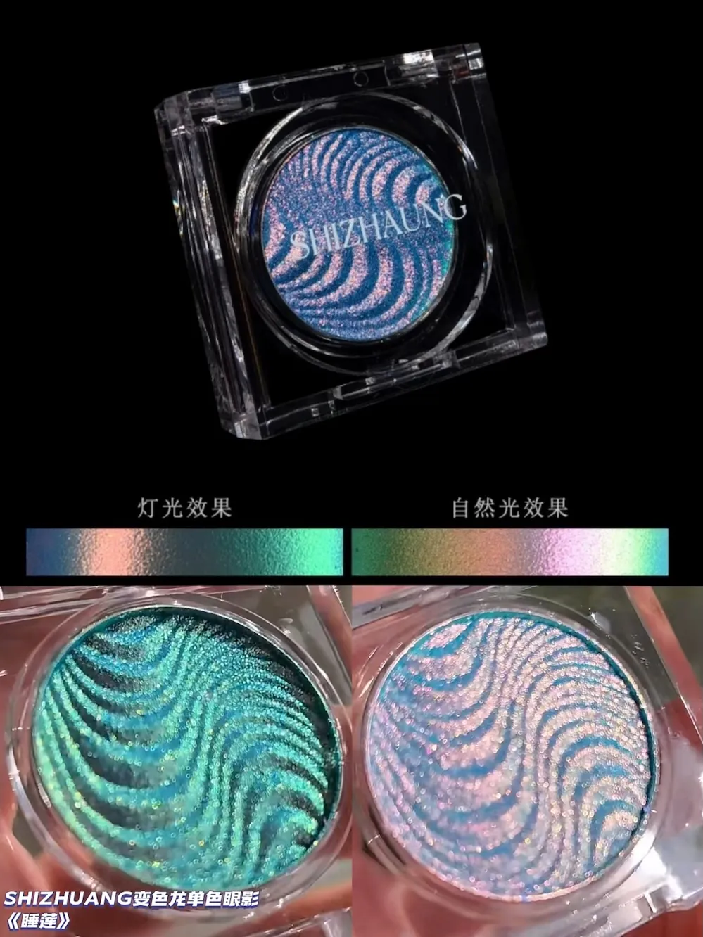 Chameleon Eyeshadow Powder Monochrome Matte Shimmer Metallic Glitter Gothic High Gloss High Colors Fine Flash lasting Eye Makeup