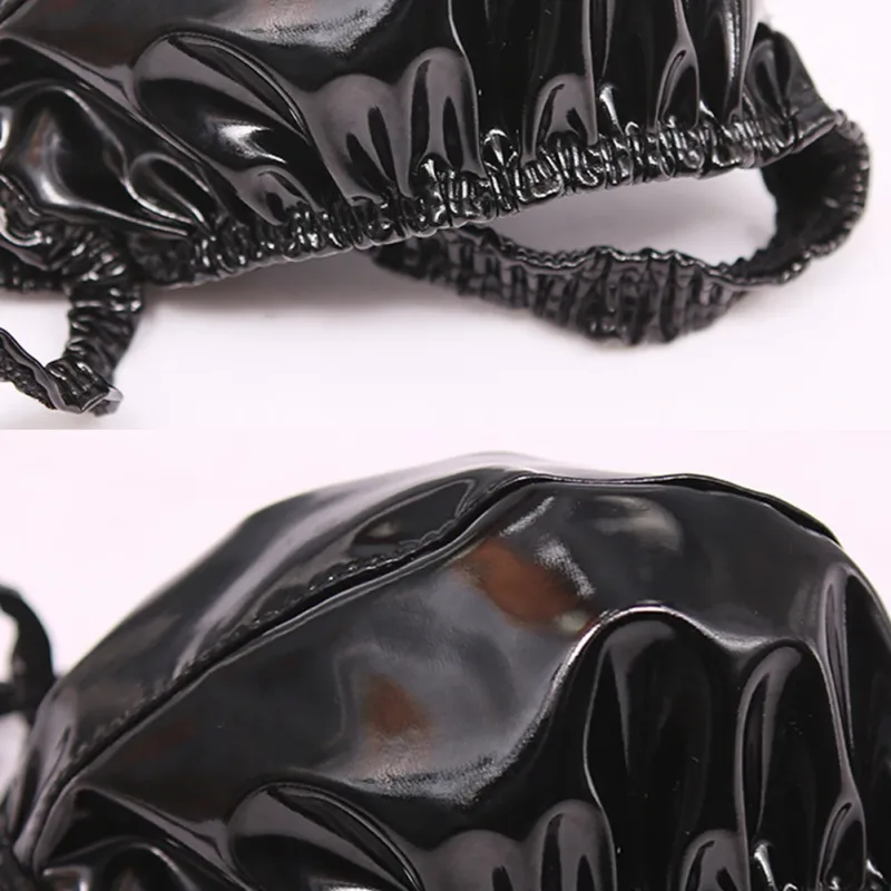 Tangas de couro de látex para homens pretos g-string acabamento brilhante pu poliéster elastano 15 pu 72 poliéster 13 elastano