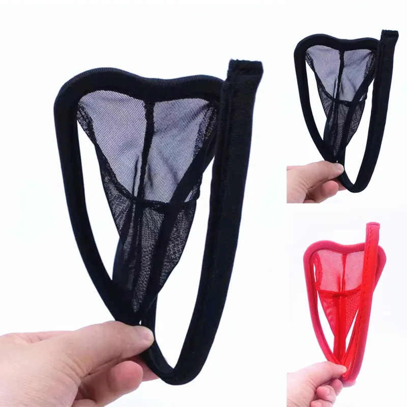 Confortável moda masculina breve c-string sólida tanga cueca cuecas de biquíni bulge bolsa lingerie confortável