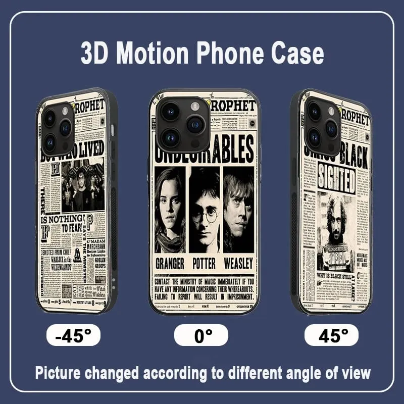 Capa de telefone lenticular anime 3D para iPhone SAMSUNG Xiaomi/Redmi ect. Capa de telefone criativa para crianças presente de aniversário